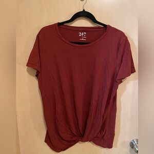Maurice’s 24/7 Twist Front Short Sleeve Tee